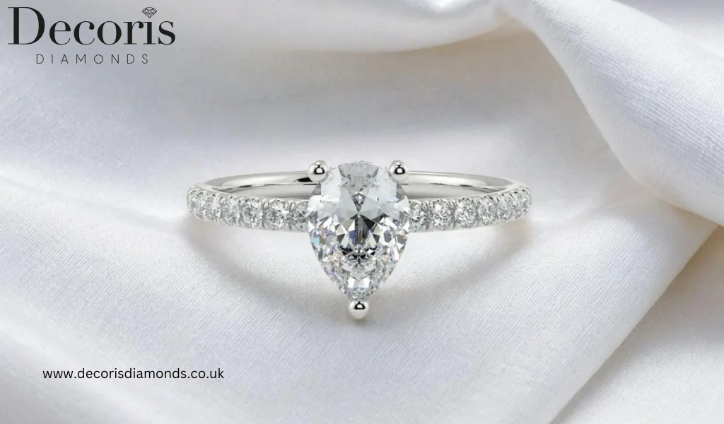 Bague en forme de poire