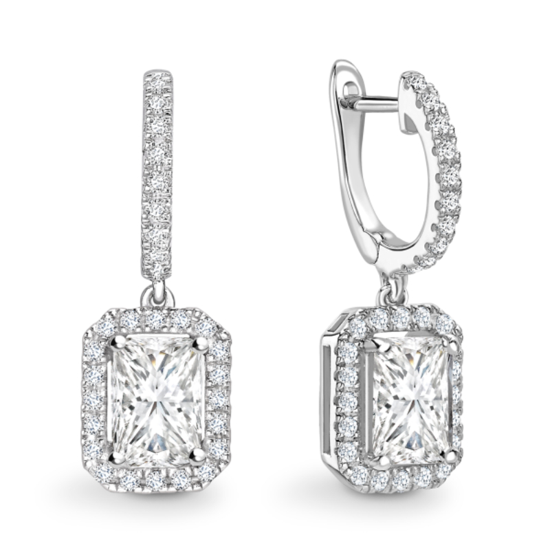 Halo Drop Earrings image 1