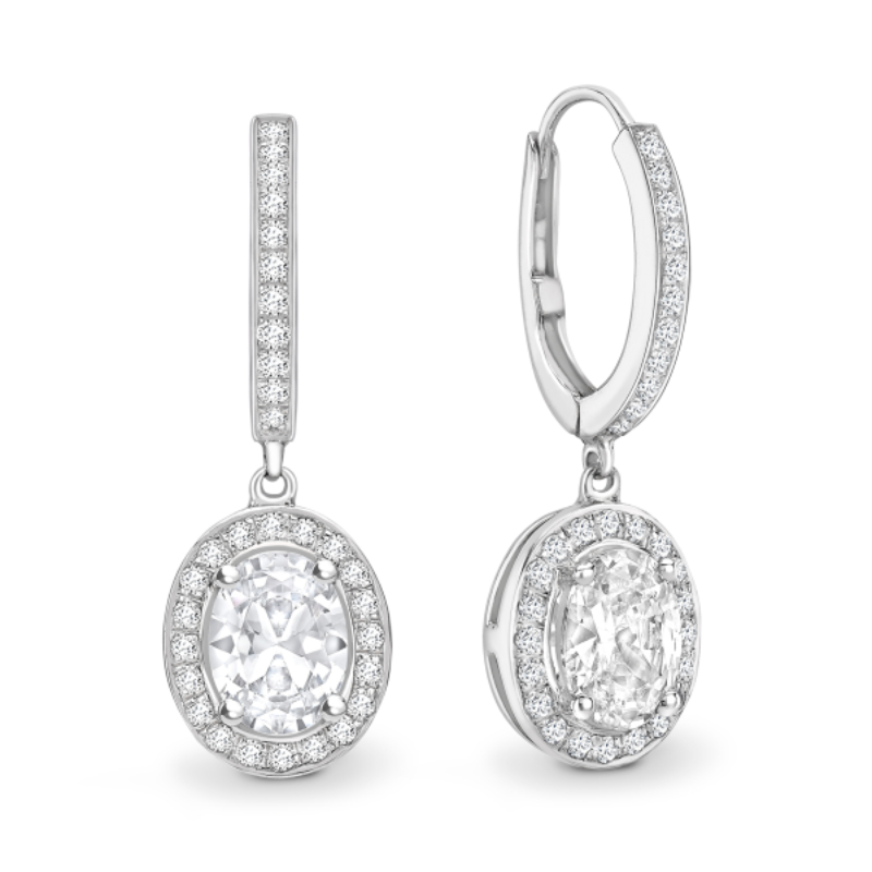 Halo Drop Earrings image 1