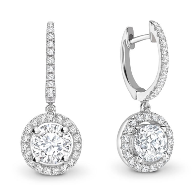 Halo Drop Earrings image 1