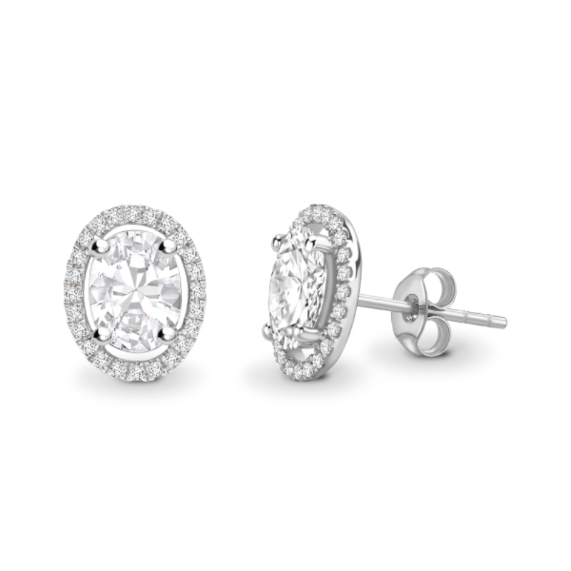 Halo Stud Earrings image 1